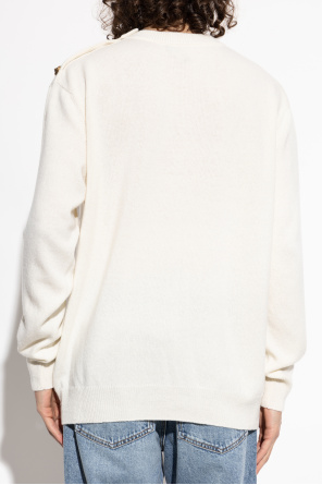 Balmain Sweater with snap button shoulder fastening