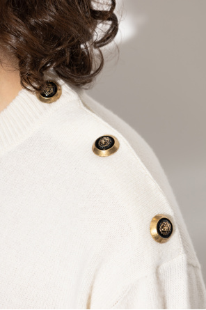 Balmain Sweater with snap button shoulder fastening