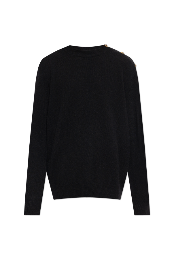 Sweater with shoulder fastening od Balmain