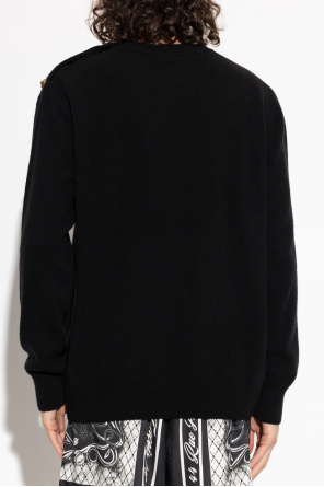 Balmain Sweater with shoulder fastening