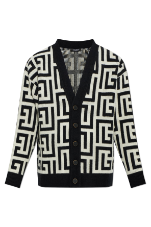 Kaschmir-Cardigan mit Monogramm