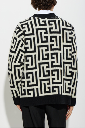 Balmain Cárdigan de cachemir con monograma