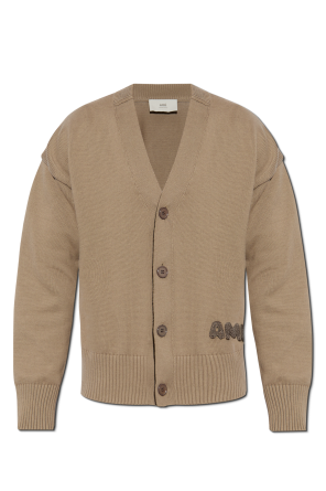 Cardigan with embroidered logo