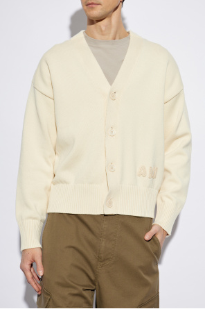 Ami Alexandre Mattiussi Cardigan with embroidered logo