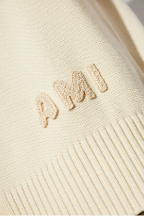 Ami Alexandre Mattiussi Cardigan with embroidered logo