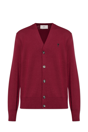 Cardigan with embroidered logo