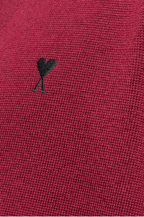 Ami Alexandre Mattiussi Cardigan with embroidered logo