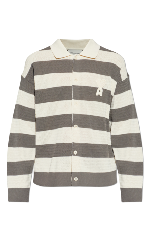 Cardigan with a striped pattern