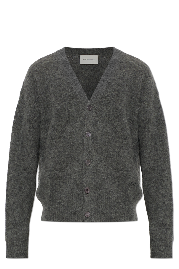 Ami Alexandre Mattiussi Wool cardigan with logo