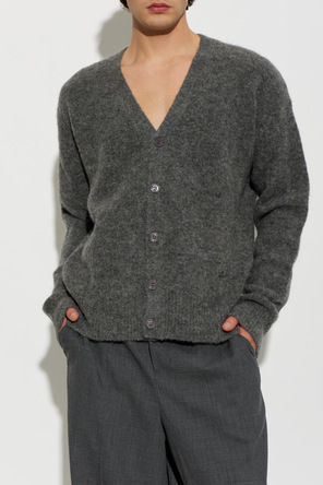 Ami Alexandre Mattiussi Wool cardigan with logo
