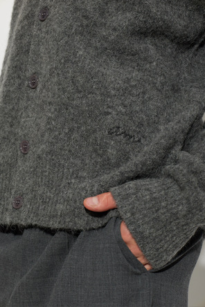 Ami Alexandre Mattiussi Wool cardigan with logo