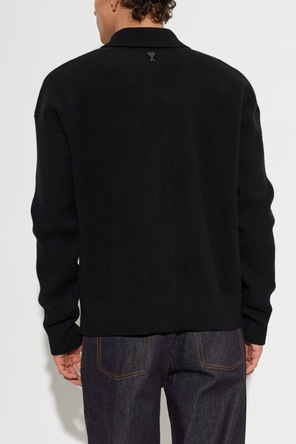 Ami Alexandre Mattiussi Wollene Strickjacke mit Kragen
