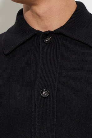 Ami Alexandre Mattiussi Wollene Strickjacke mit Kragen