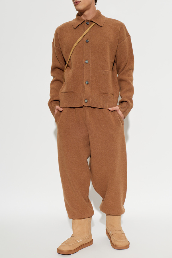 Ami Alexandre Mattiussi Woll-Cardigan mit Logo