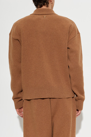 Ami Alexandre Mattiussi Woll-Cardigan mit Logo