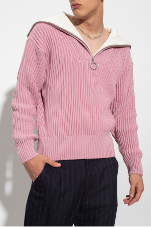 REMAIN button-down shirt jacket Turtleneck sweater