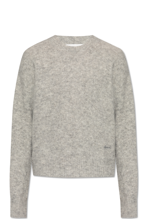 Wool sweater with logo od Ami Alexandre Mattiussi