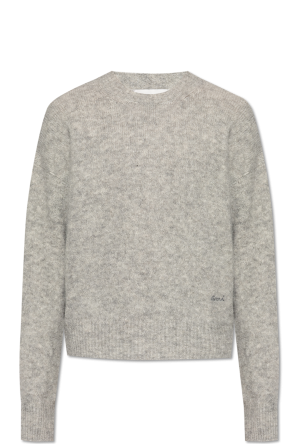 Wool sweater with logo