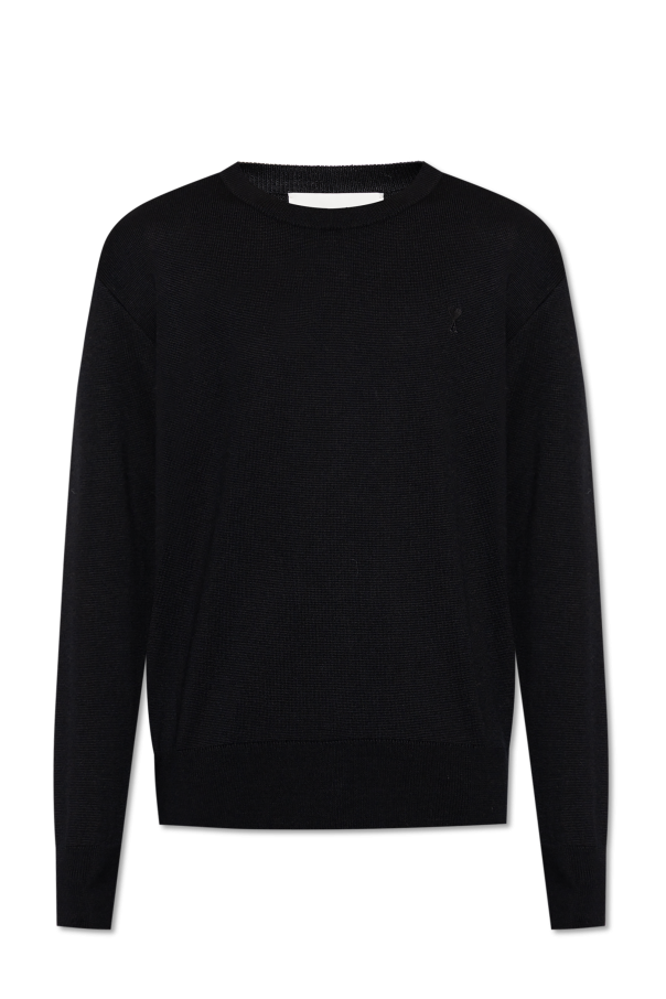 Wool sweater with logo od Ami Alexandre Mattiussi