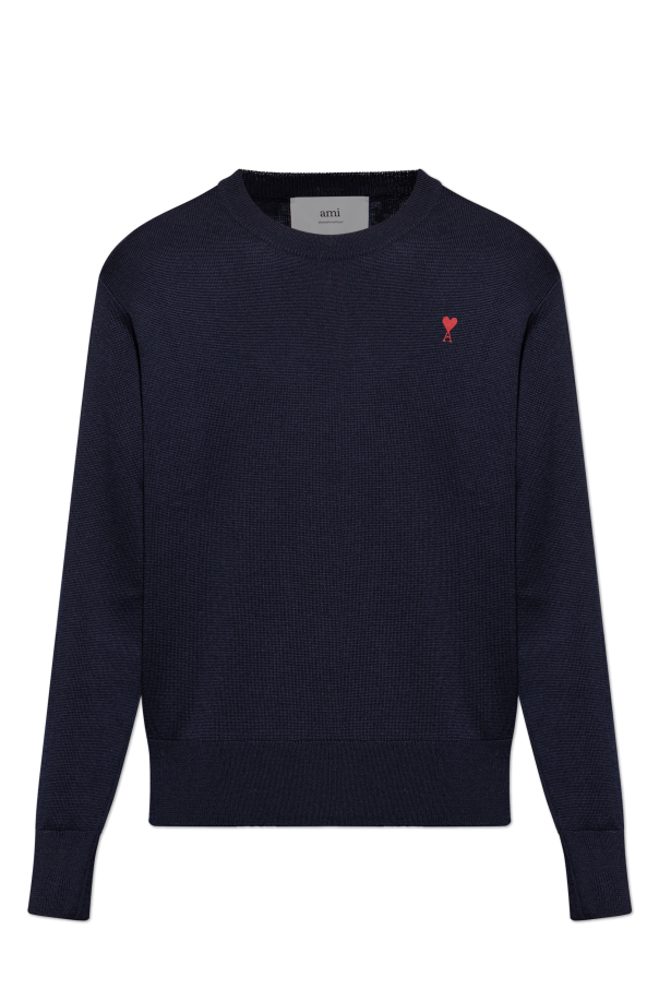 Sweater with embroidered logo od Ami Alexandre Mattiussi