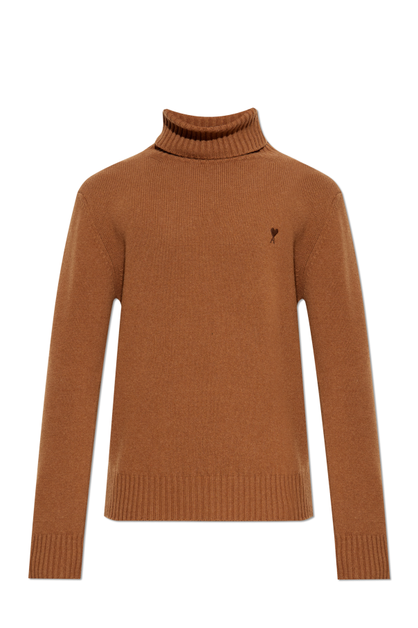 Turtleneck with logo od Ami Alexandre Mattiussi