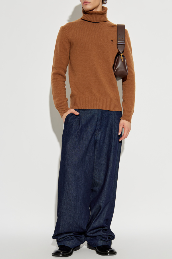 Ami Alexandre Mattiussi Rollkragenpullover mit Logo