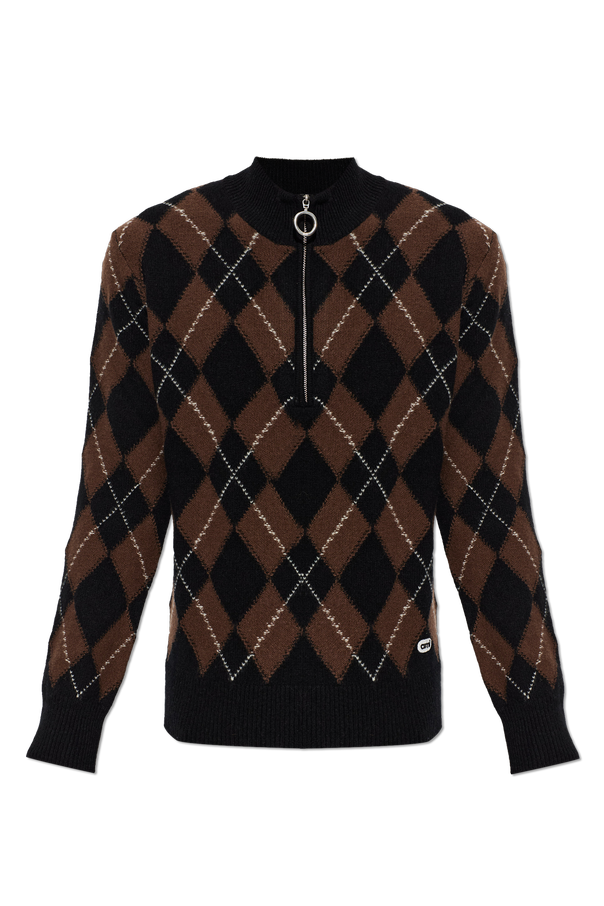 Wool long-sleeved polo sweater od Ami Alexandre Mattiussi