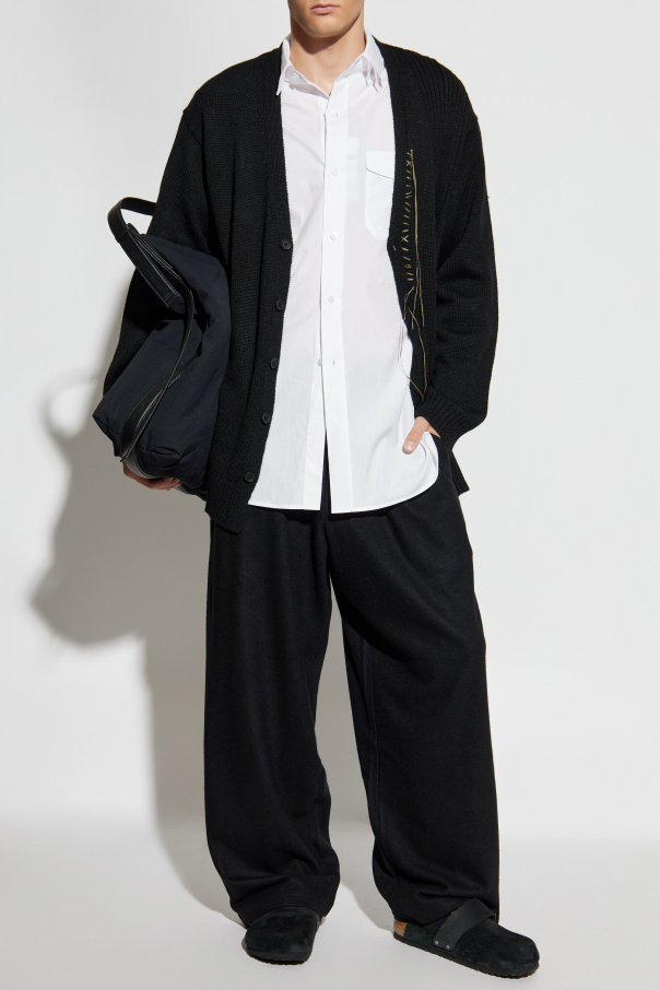 Yohji Yamamoto Cárdigan de corte holgado