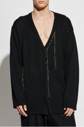 Yohji Yamamoto Cárdigan de corte holgado