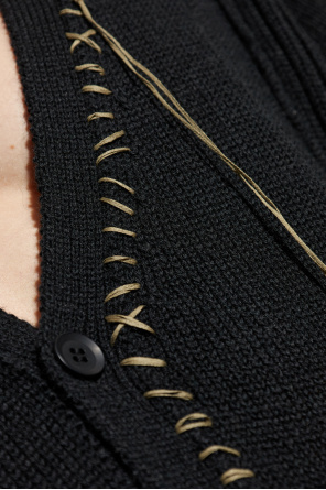 Yohji Yamamoto Cárdigan de corte holgado