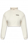 ADIDAS Originals cream Fleece sweatshirt with logo