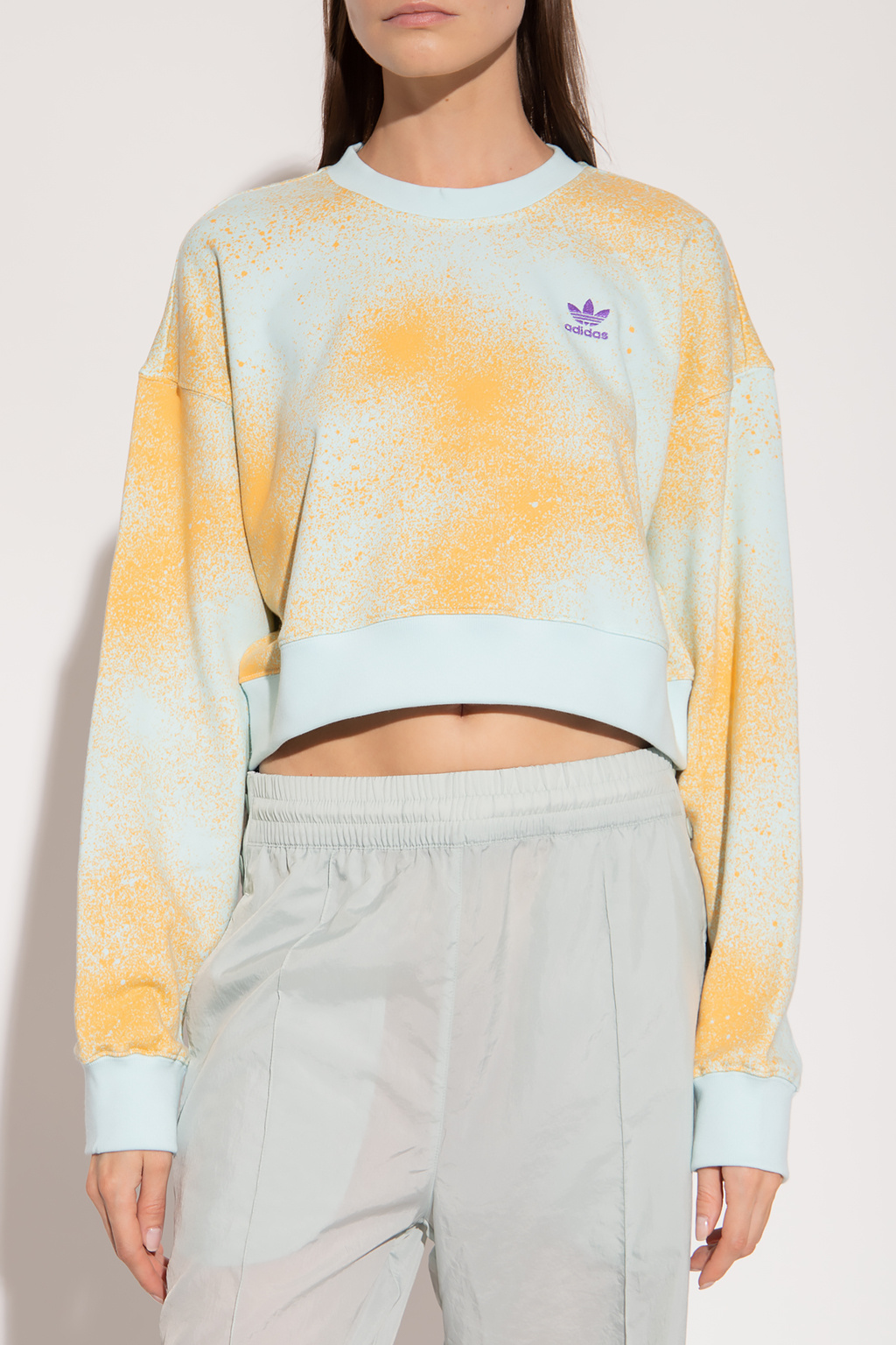 ADIDAS Originals Short sweatshirt with logo