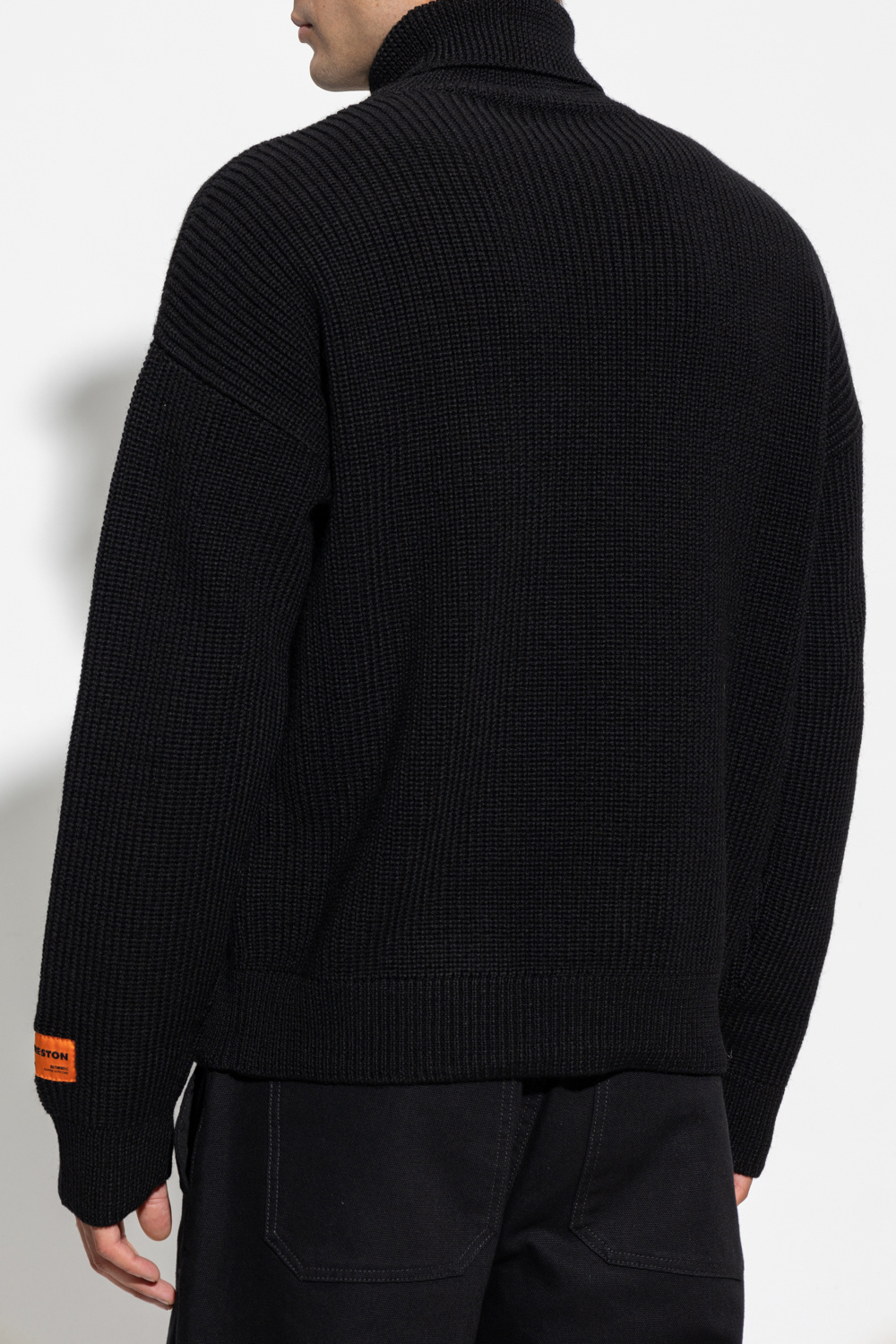 Heron Preston MSGM checked fringed shirt jacket