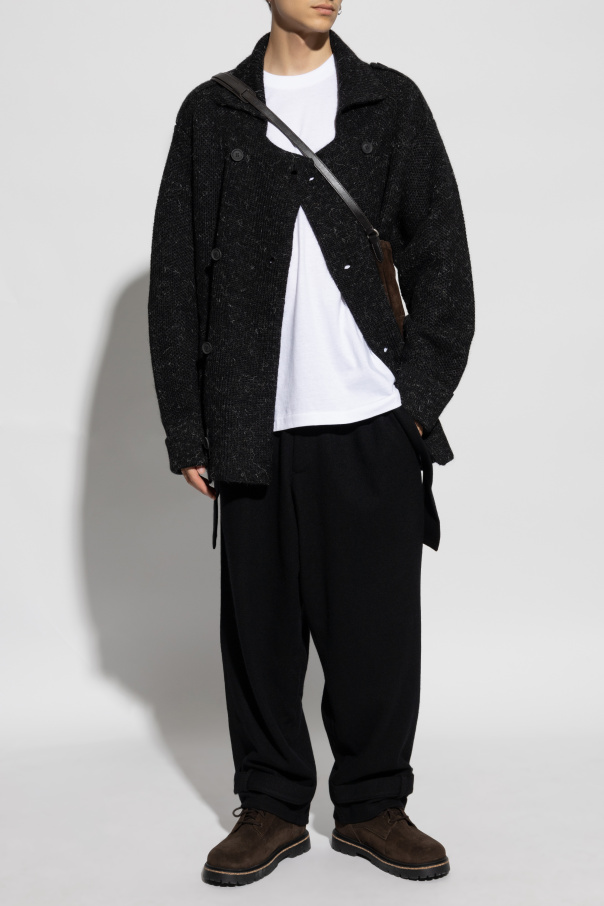 Yohji Yamamoto Dwurzędowy sweter