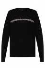 AllSaints BLACK ‘Hope’ sweater with logo