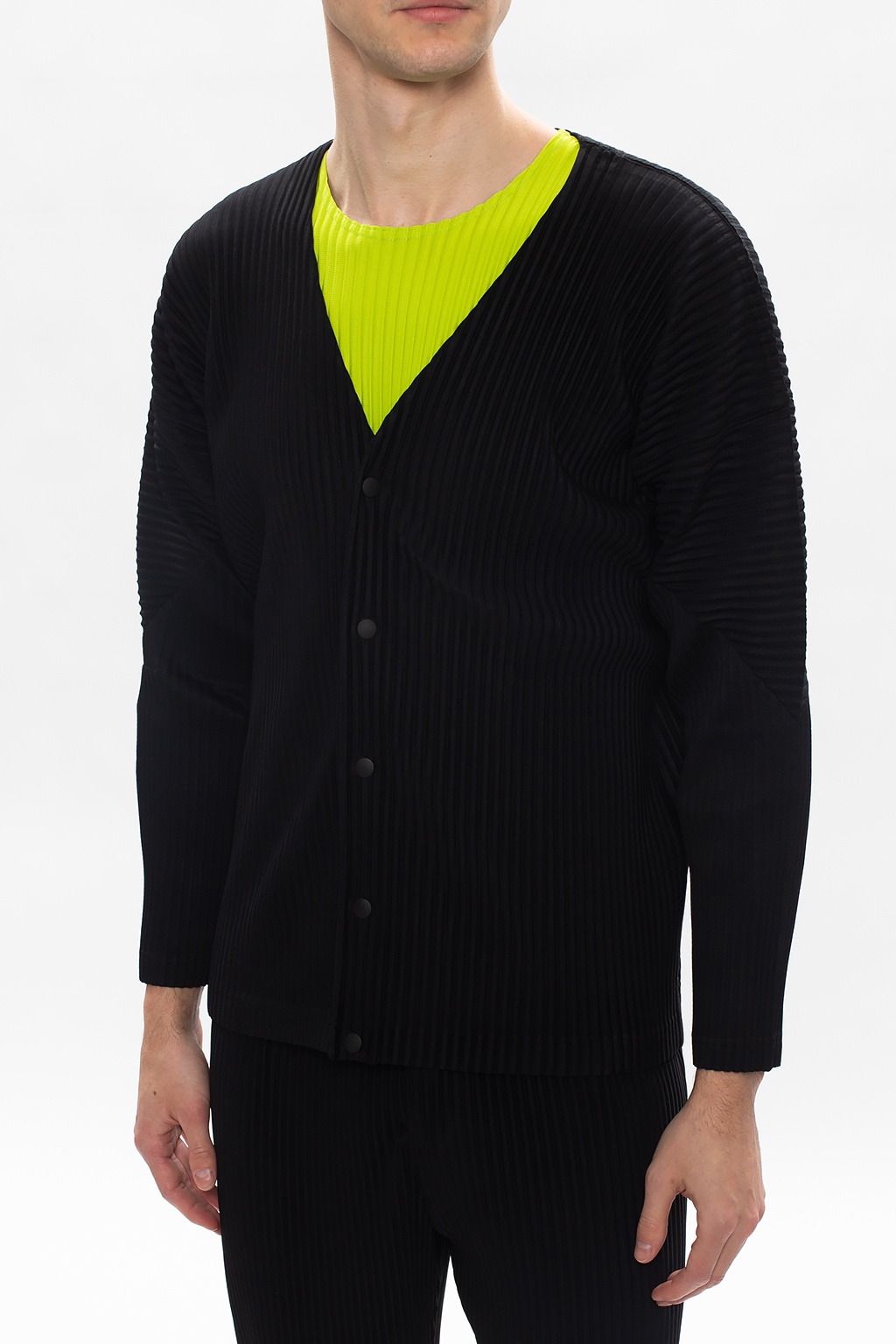 Issey Miyake Homme Plisse Pleated cardigan