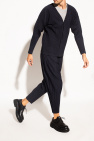 Issey Miyake Homme Plisse NAVY BLUE Pleated cardigan