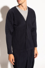 Issey Miyake Homme Plisse NAVY BLUE Pleated cardigan