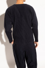 Issey Miyake Homme Plisse NAVY BLUE Pleated cardigan