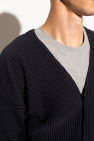 Issey Miyake Homme Plisse NAVY BLUE Pleated cardigan