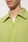 Karl Lagerfeld front panel printed woven stretch shirt Pleated sweatshirt