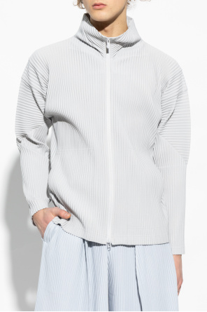 Issey Miyake Homme Plisse Quilted sweatshirt with standing collar