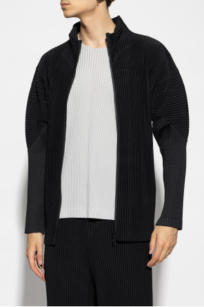 Homme Plisse Issey Miyake Pleated Zip-Up Jumper