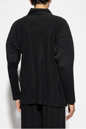 Homme Plisse Issey Miyake Pleated Zip-Up Jumper