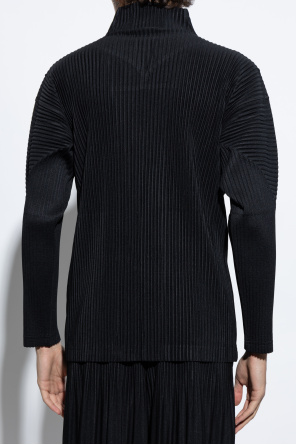 Homme Plissé Issey Miyake Pleated zip-up sweatshirt