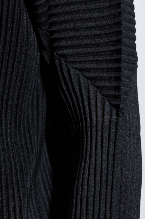 Homme Plissé Issey Miyake Pleated zip-up sweatshirt