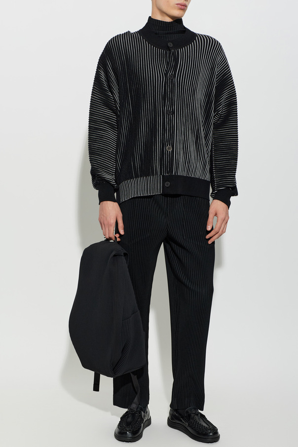 Homme Plissé Issey Miyake Plisowany kardigan