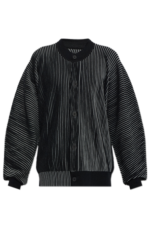 Pleated cardigan