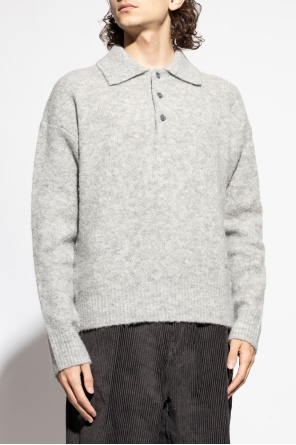 Ami Alexandre Mattiussi Wollpolo mit gesticktem Logo