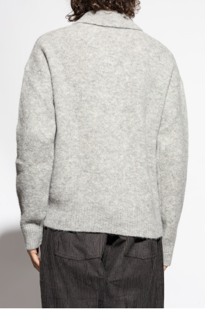 Ami Alexandre Mattiussi Wollpolo mit gesticktem Logo